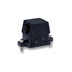 Capot 10B, Aluminium moulé sous pression, acier inoxydable, IP68/IP69K, Sortie horizontale, PG16